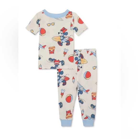 Disney 2-Piece Toddler Pajama Mickey & Minnie Summer☀️Set Size 2T - Picture 1 of 7